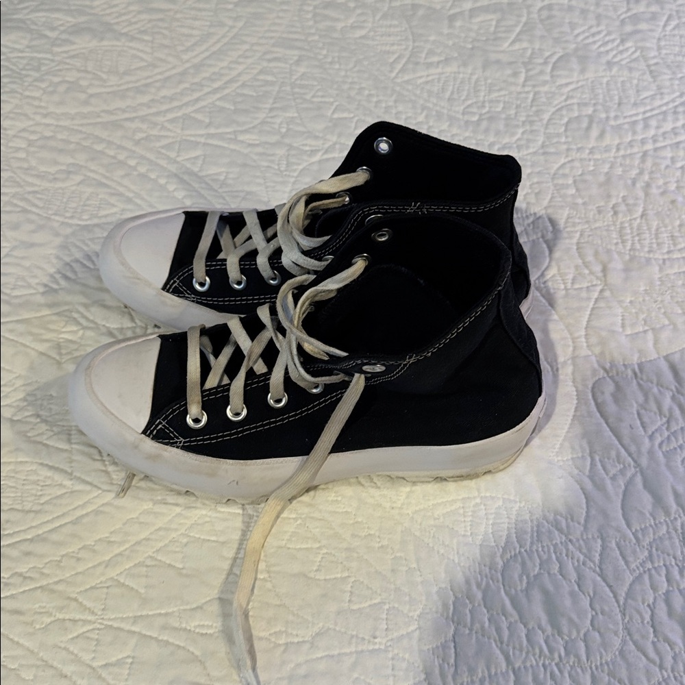 Converse Classic Black and White High-Tops - Picture 3 of 6